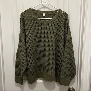 Old Navy Green Knit Sweater
